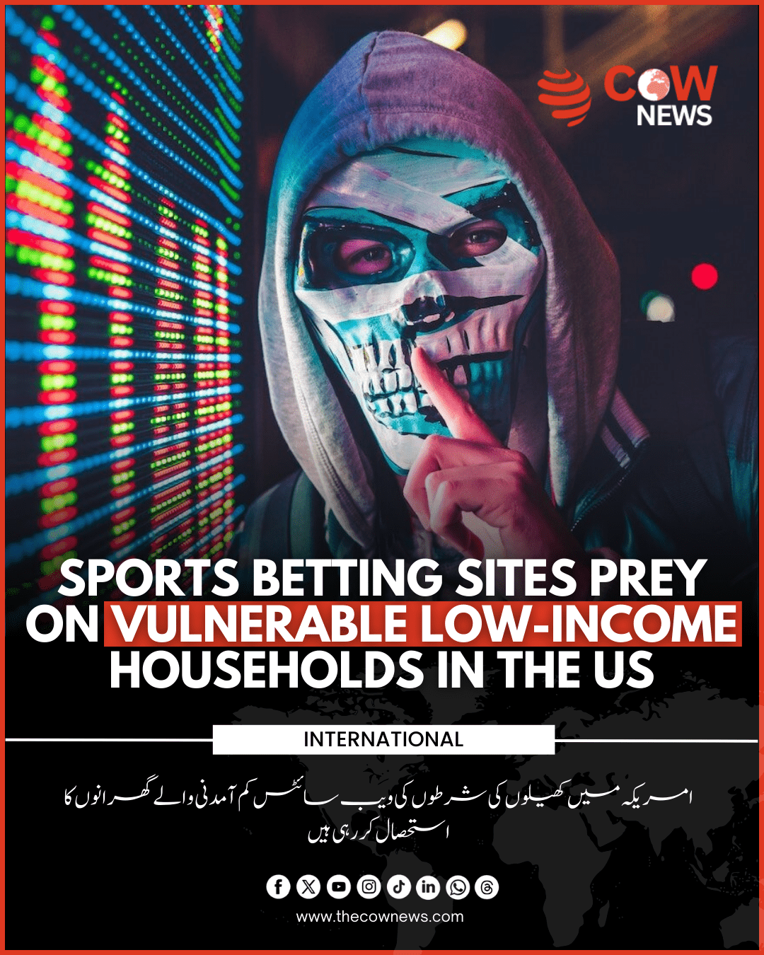 Sports Betting Sites Prey on Vulnerable Low-Income Households in the US