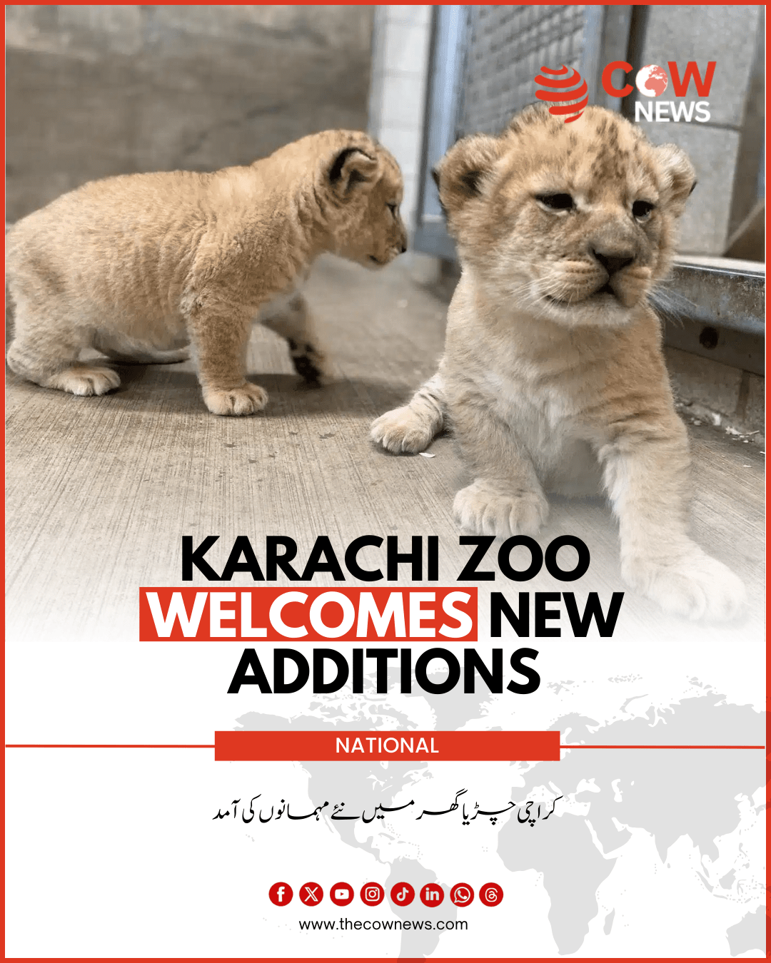 Karachi Zoo Welcomes New Additions