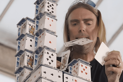 Card Shark_ Artist Builds Record-Breaking 54-Foot House of Cards