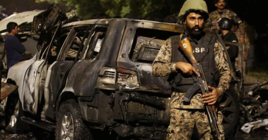 Foreign convoy hit near Karachi airport